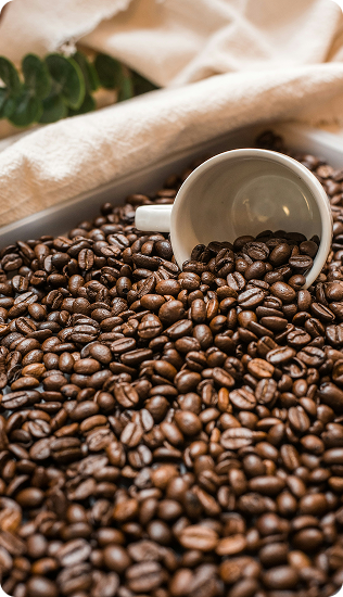 Coffee Beans Spilling